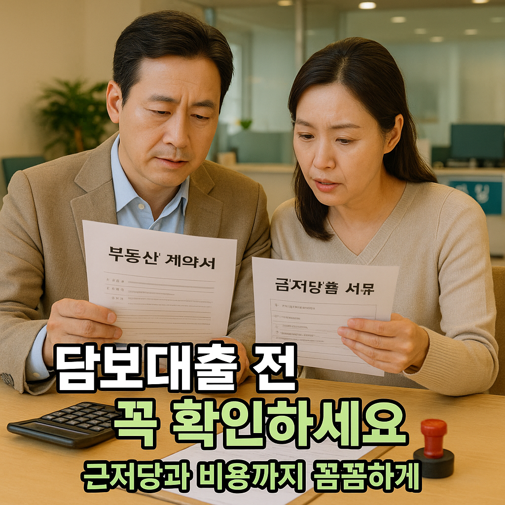 담보대출 전 확인과 꼼꼼한 준비