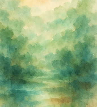 수채화 기본표현 보여주는 그림