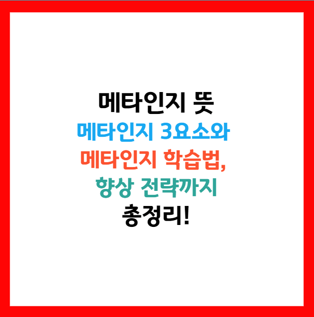 메타인지 테스트
