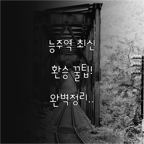 능주역 기차 시간표와 광주송정역 KT..