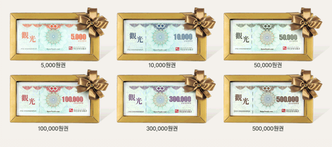 상품권 종류