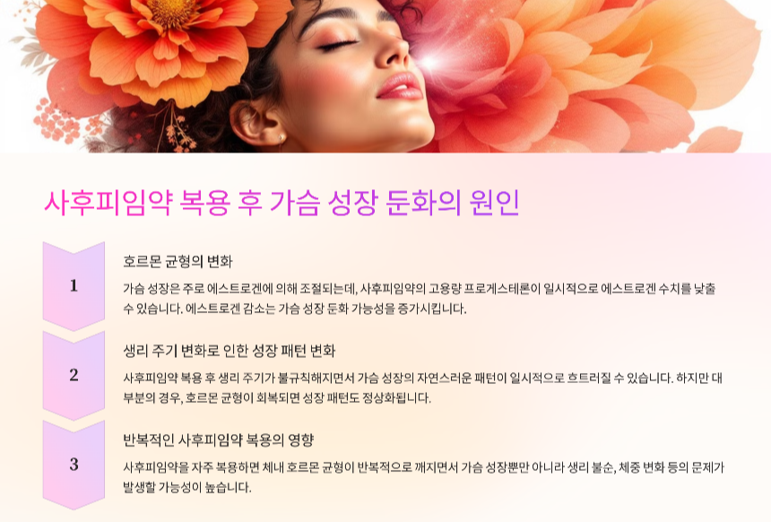 사후피임약 복용 후 가슴 성장에 미치는 영향과 대처 방법