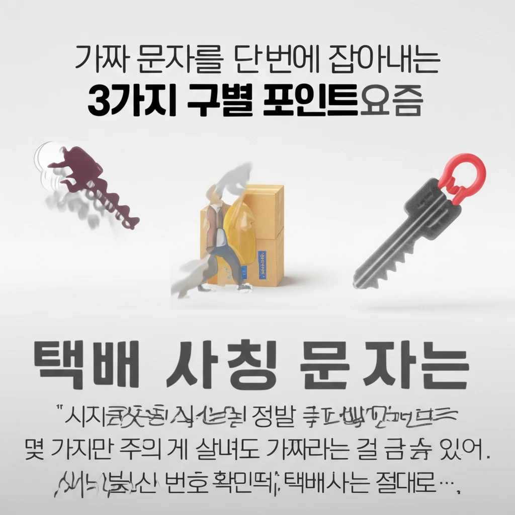 스마트폰 택배 문자 사기 예방과 피해..