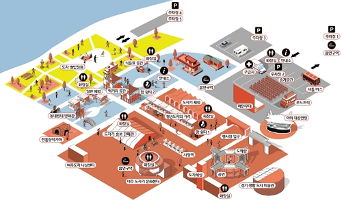여주도자기축제행사장지도