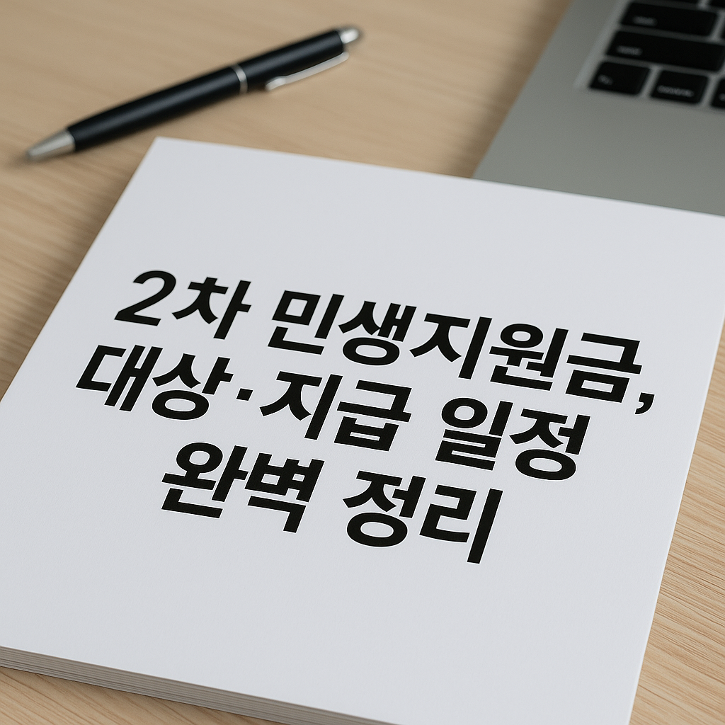 2차 민생지원금 가이드