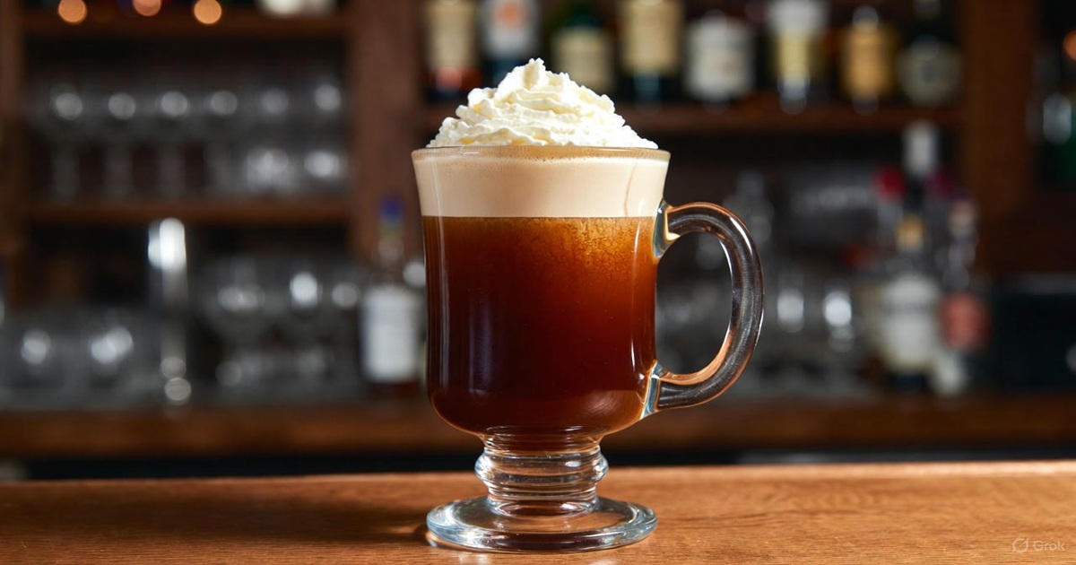 아일랜드 커피 황금 레시피 &amp; 유래 및 완벽한 안주 추천