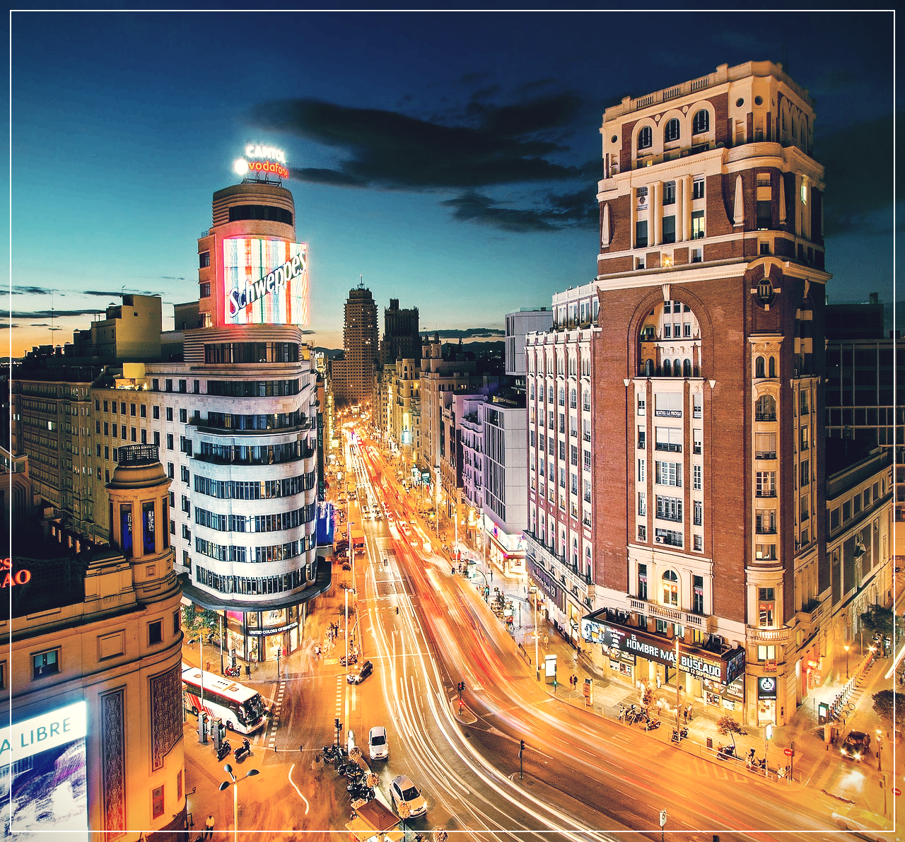 마드리드 중심가의 모습