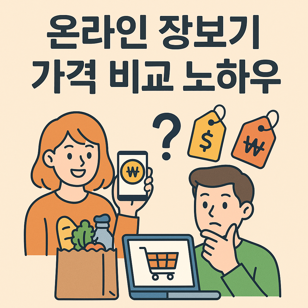 온라인 장보기 가격 비교 노하우