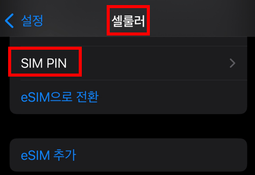 아이폰 PIN 번호 설정 화면1