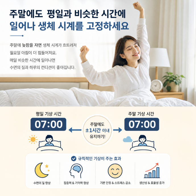 일관된 생체 리듬 유지