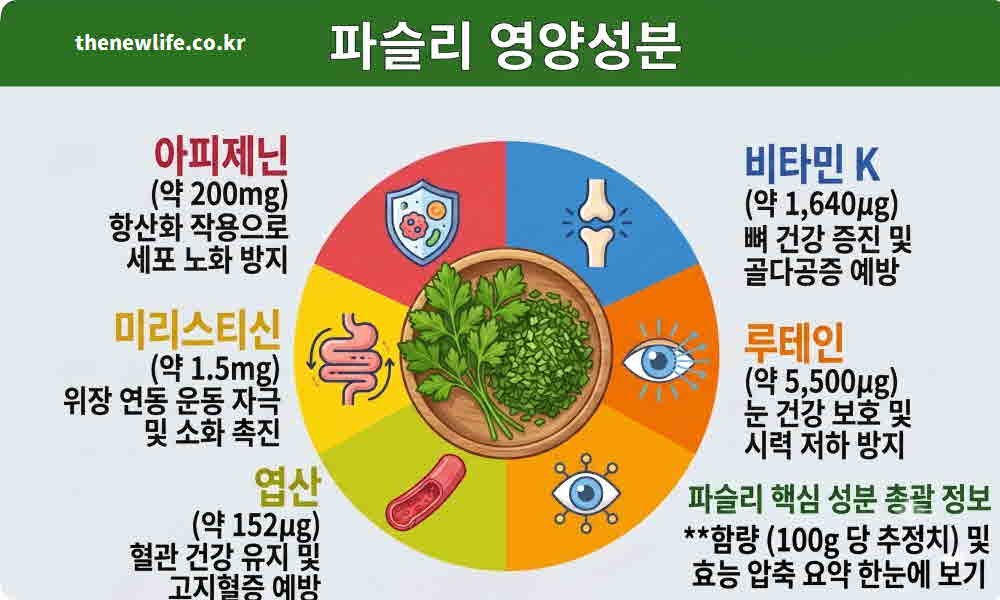 파슬리 효능 영양성분