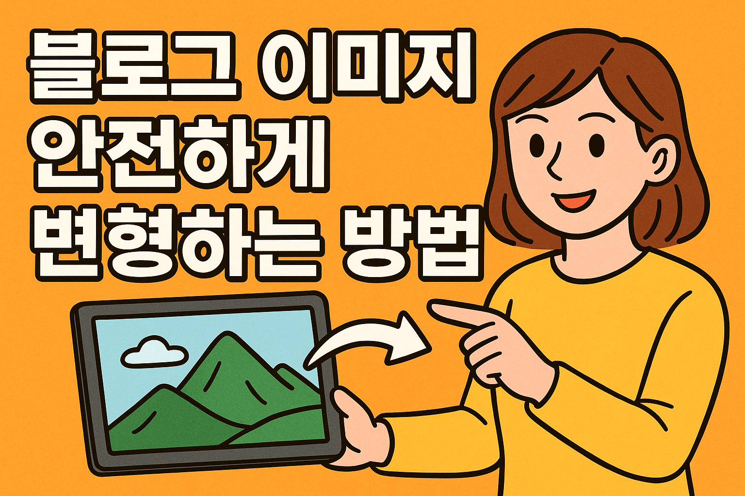 블로그 이미지 변형 방법