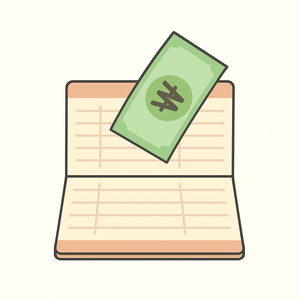 경북 근속장려수당이 통장으로 현금 지급되는 모습