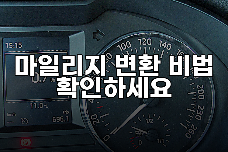 마일리지 변환 비법 확인하세요