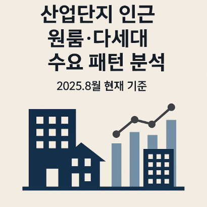 2025년 8월 산업단지 임대시장 리포트 : 원룸·다세대 수요 변화 총정리