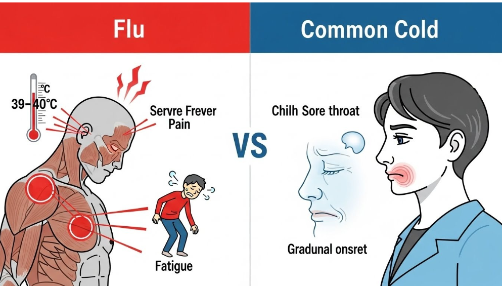 요즘 독감 증상 알아보기