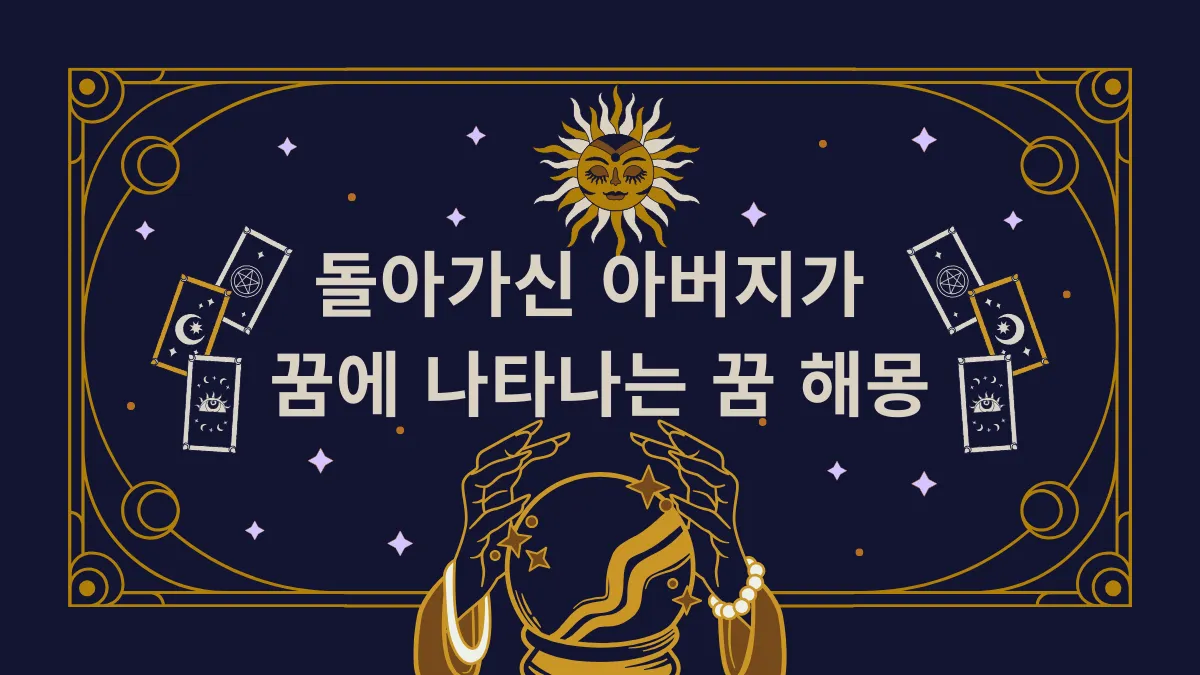 돌아가신 아버지 꿈 해몽 썸네일