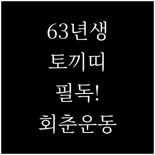 2026년 3월 63년생 토끼띠 환절..