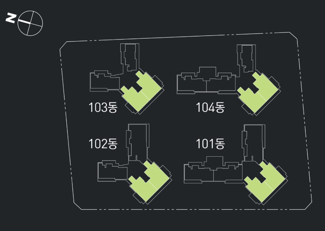 강변역 센트럴 아이파크 배치도