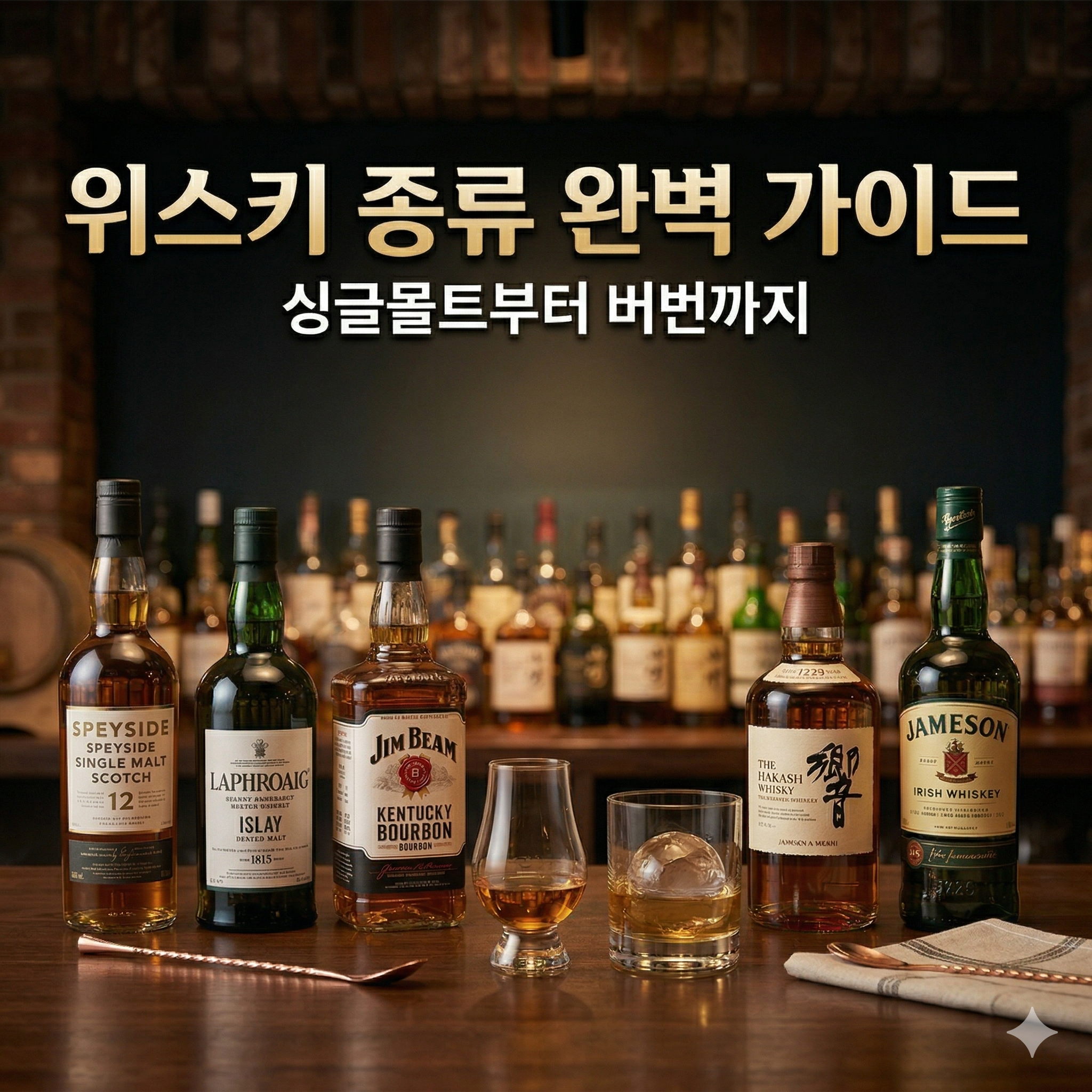 위스키 종류 완벽 가이드: 싱글몰트부터 버번까지 나만의 취향 찾기