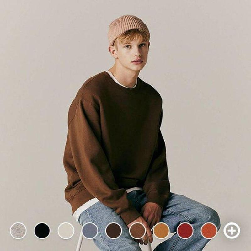 지오다노 GIORDANO 브러시드 테리 풀오버 맨투맨 022930