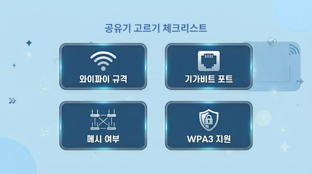 공유기 구매 전 확인 체크리스트