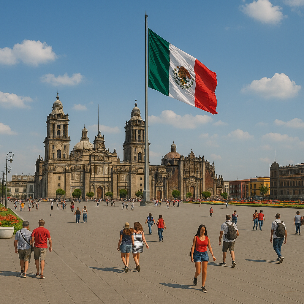 멕시코시티 소칼로광장 사진