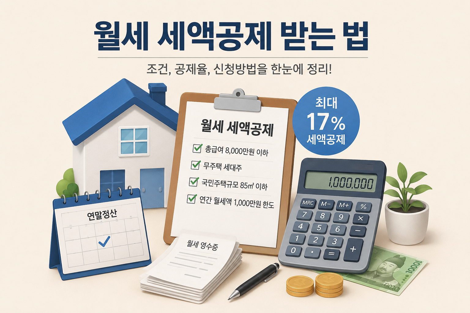 월세 세액공제 받는 법
