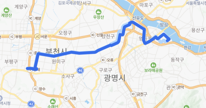 부천-서울-700번-버스-노선-지도