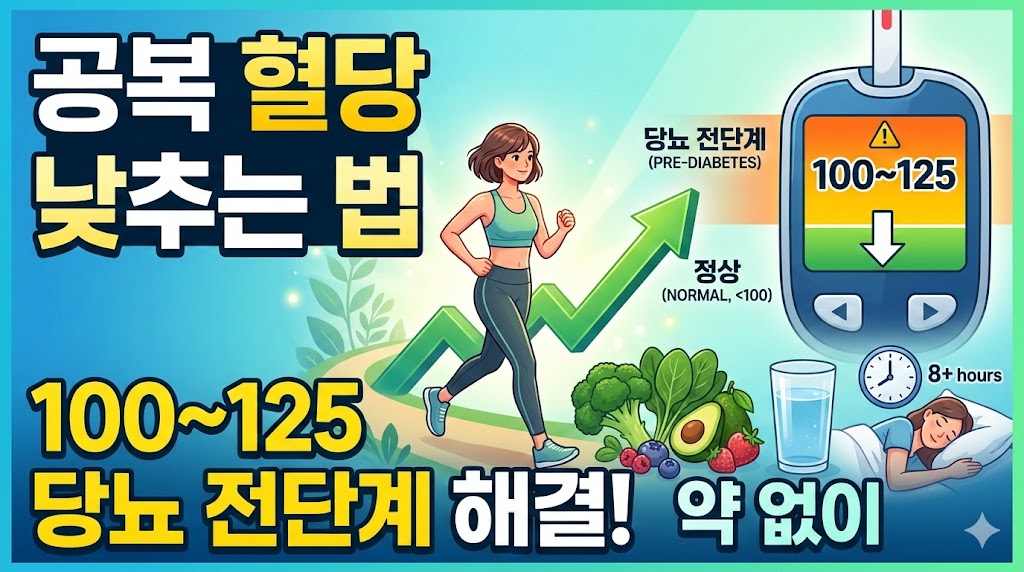 당뇨 전단계 약 없이 낮추는 관리법