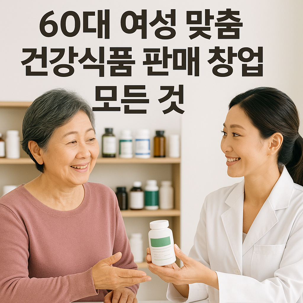 건강식품 판매 창업