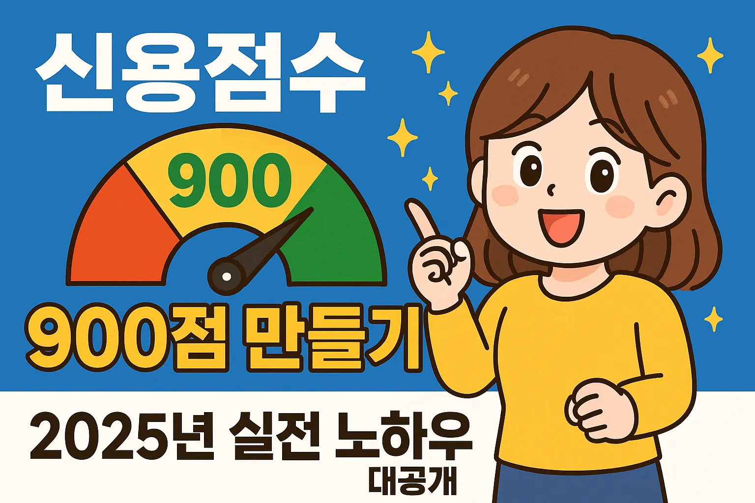 신용점수 900점 만들기 2025년 실전 노하우 대공개
