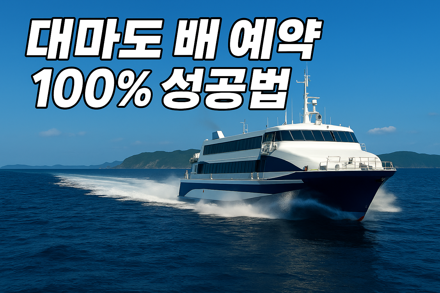 대마도 배편 예약 100% 성공하는 법