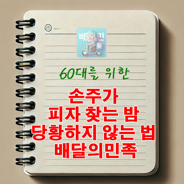 60대를 위한 손주가 피자 찾는 밤에도 당황하지 않는 방법 배달의민족