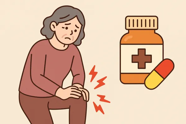 관절통 약 복용 중 여성