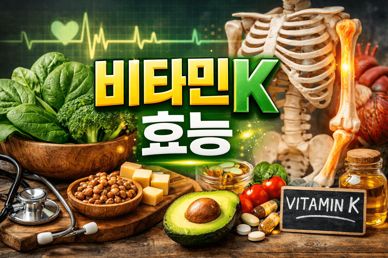비타민K 효능 총정리: 뼈 건강부터 심혈관까지 챙기는 비밀 영양소