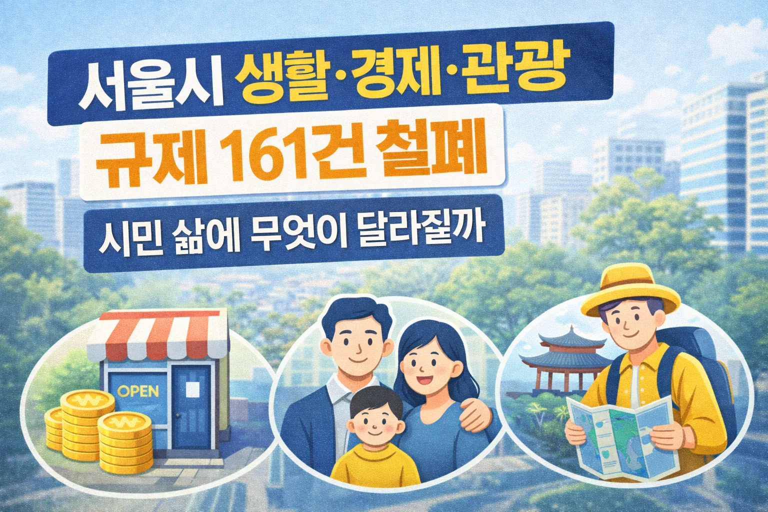 서울시 생활·경제·관광 규제 161건 철폐