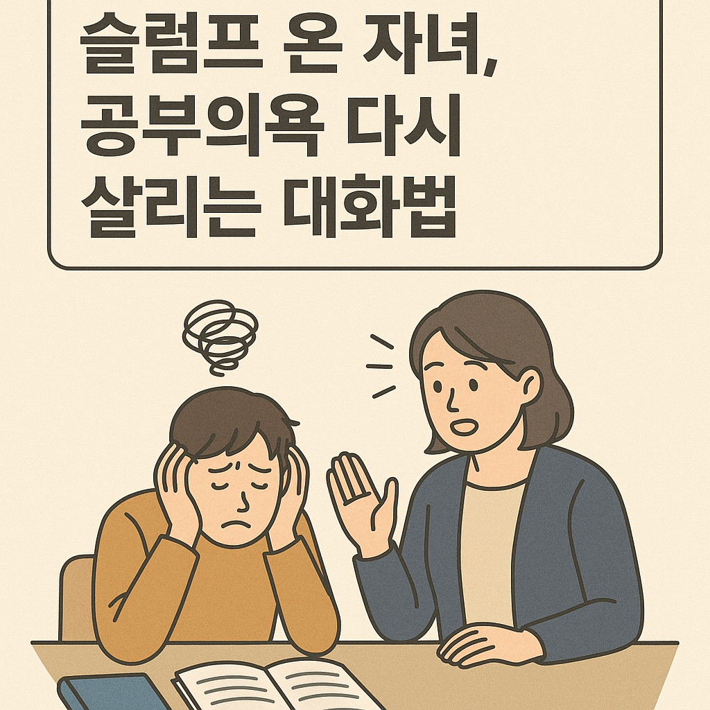 슬럼프 온 자녀, 공부의욕 다시 살리는 대화법