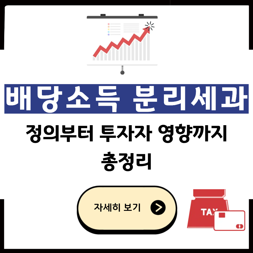 배당소득 분리과세 정의, 투자자 영향, 나라별 비교
