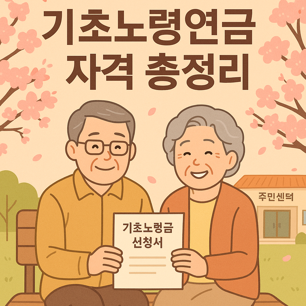 기초노령연금 자격총정리