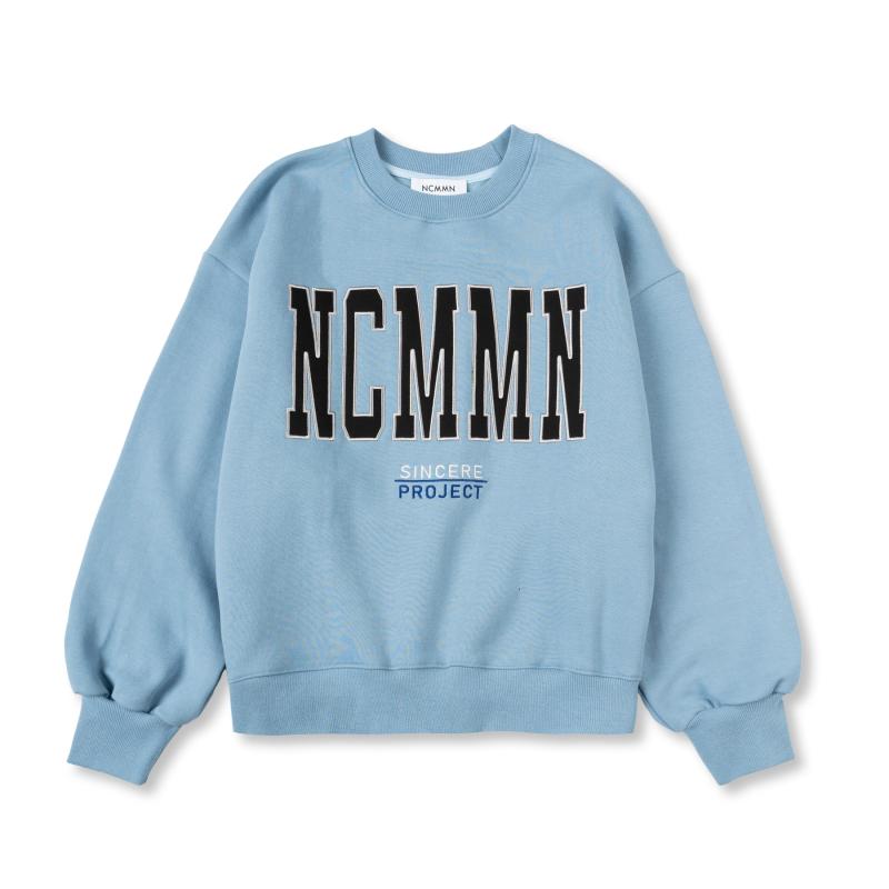 노이커먼 2컬러 NC 빅로고 오버핏 맨투맨