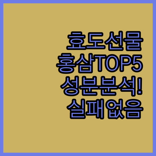 부모님 효도 선물 홍삼 추천 TOP ..