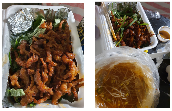 닭발과 콩나물국