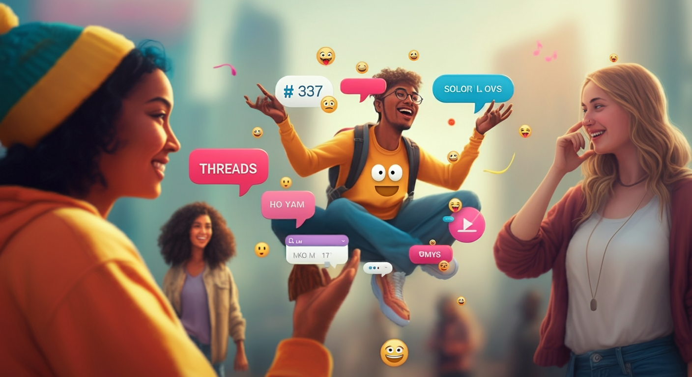 스레드 소통의 즐거움