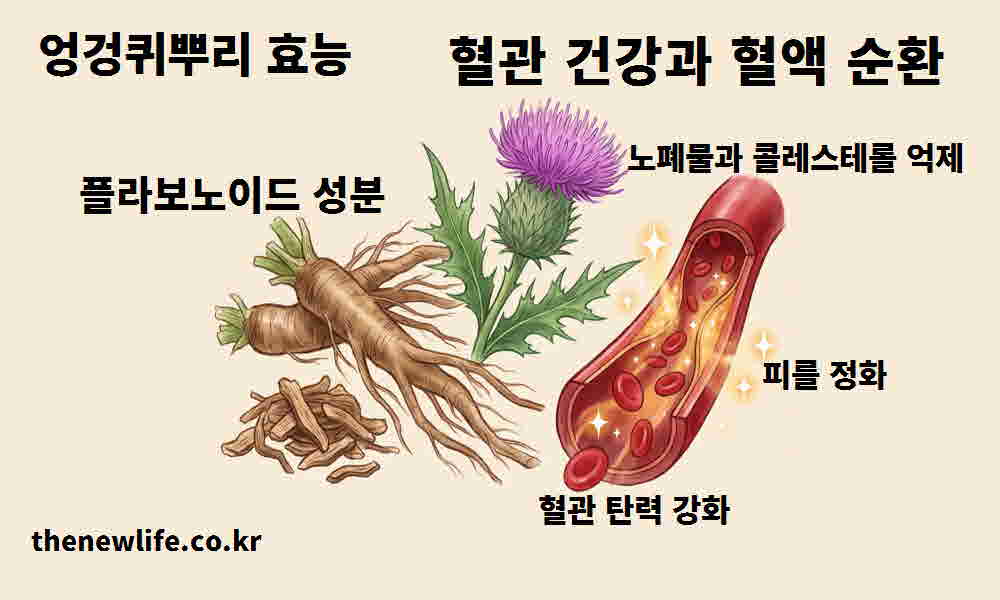 엉겅퀴뿌리 효능 혈관 건강 혈액 순환