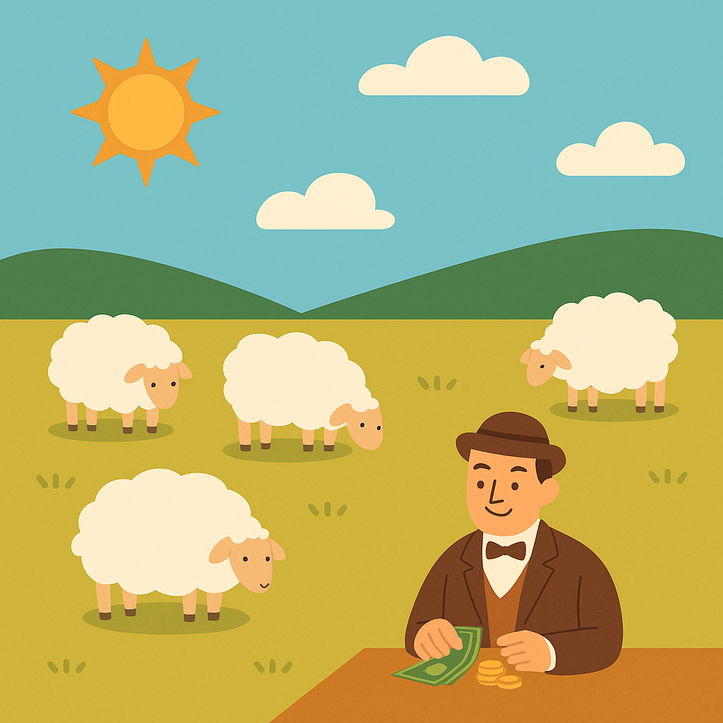 양모산업을 통해 돈을 버는 사람들