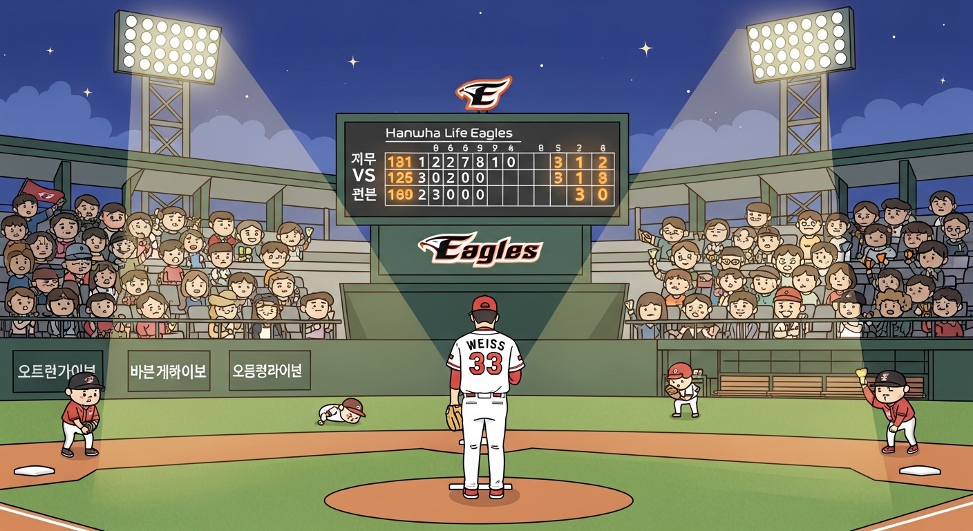 좌절한 와이스를 상징하는 일러스트