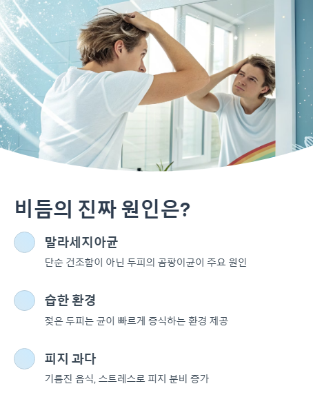비듬의 진짜 원인은?