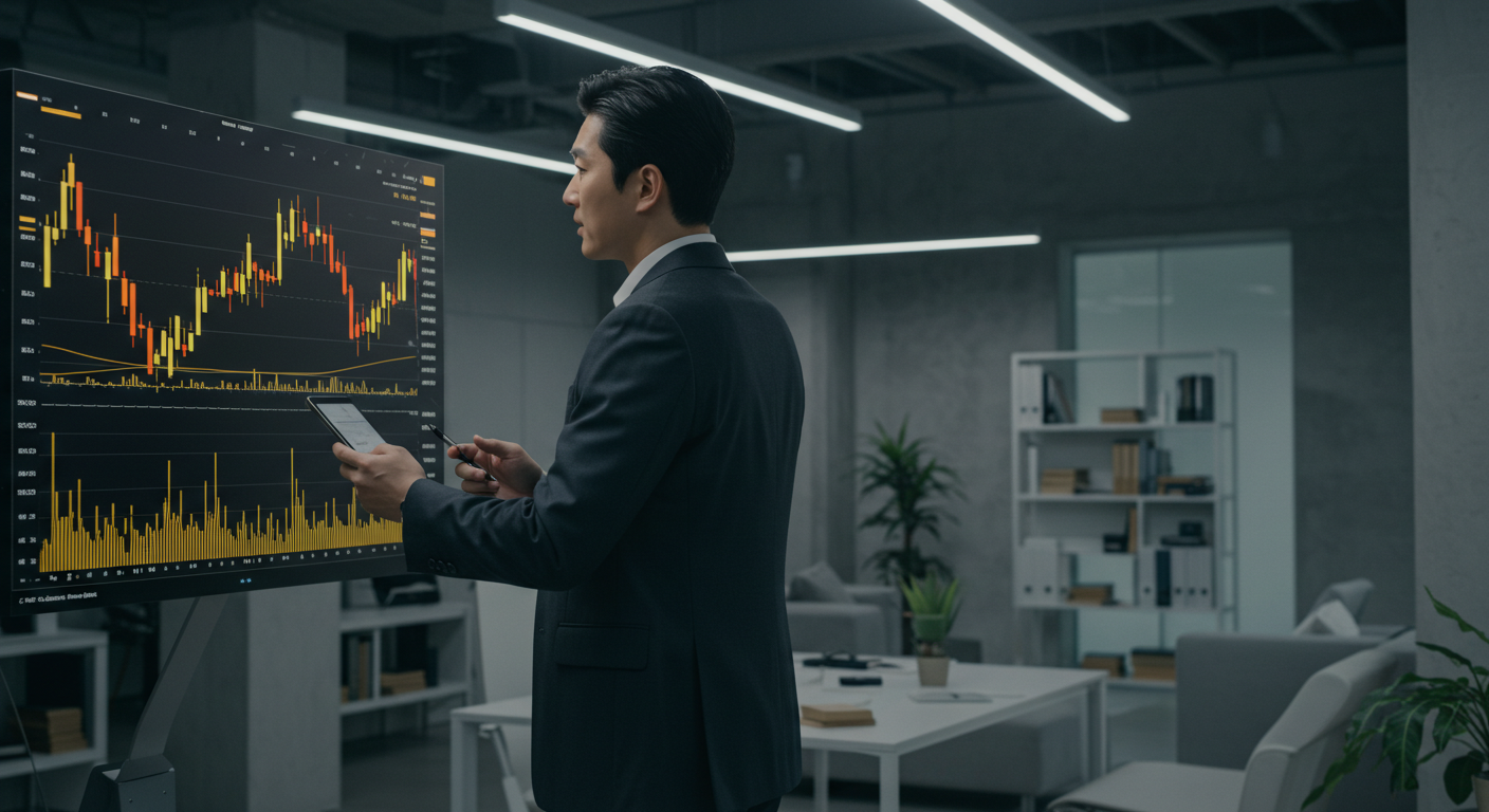 투자하는 남성 이미지