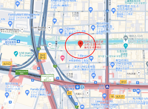 소라 도톤보리점 지도